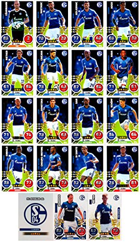 Match Attax Bundesliga 2016 2017 - 19 Karten-Set FC Schalke 04 Basiskarten Clubkarte Kapitän Starspieler - Deutsch von Match Attax