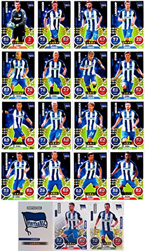 Match Attax Bundesliga 2016 2017 - 19 Karten-Set Hertha BSC Basiskarten Clubkarte Kapitän Starspieler - Deutsch von Match Attax