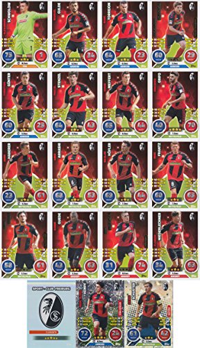 Match Attax Bundesliga 2016 2017 - 19 Karten-Set SC Freiburg Basiskarten Clubkarte Kapitän Starspieler - Deutsch von Match Attax