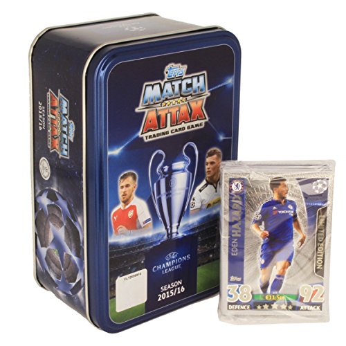 Match Attax Champions League 15/16 Mega Tin with 59 Player Cards + Limited Card von Match Attax