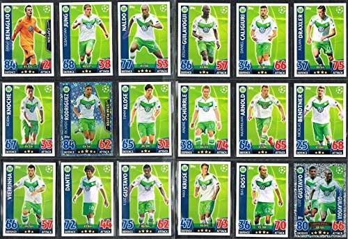 Topps Champions League Match Attax 15/16 Wolfsburg Team Base Set 2015/2016 Including Star Player & Duo Trading Cards von Match Attax