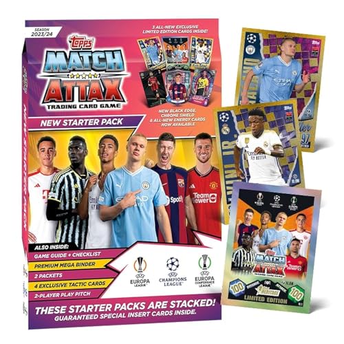 Topps Match Attax 23/24 - UEFA Champions League Fußballkarten | Sammelkarten (Starter Pack) von Topps