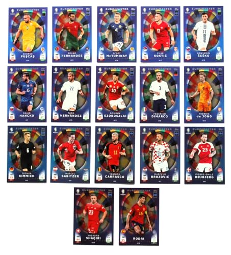 Topps Match Attax Euro 2024 - Set 17 x Euro Master Limited Edition komplett NEU von Match Attax