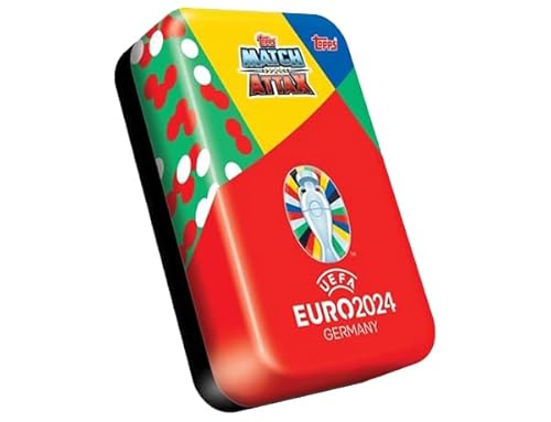 Topps UEFA Euro 2024 Germany Match Attax Trading Cards – 1x Mega Tin Rot von Match Attax