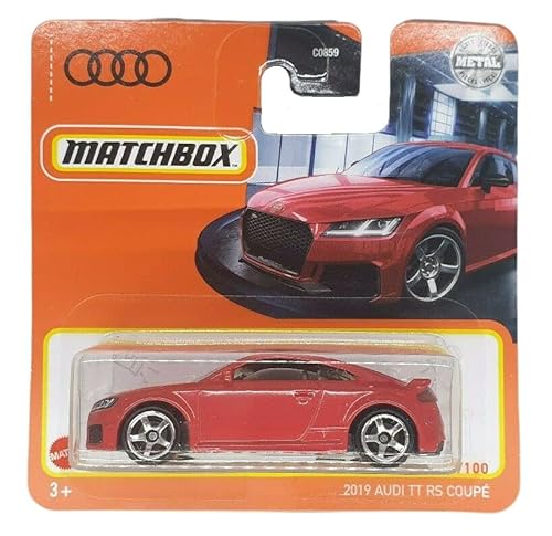 Matchbox - 2019 Audi TT RS Coupe - MBX 49/100 - HFR62 - Short Card - Superfast Lesney - rot - Mattel 2022 von Matchbox