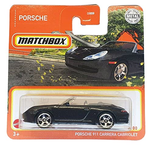 Matchbox MBX - Porsche 911 Carrera Cabriolet - schwarz 54/100 - GXM72 - Superfast - Lesney - 2021 - Short Card von Matchbox