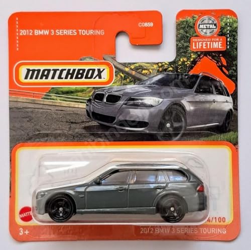 Matchbox Metal 2022 2012 BMW 3er Touring Schwarz 58/100 (kurze Karte) HFR27 von Matchbox Metal