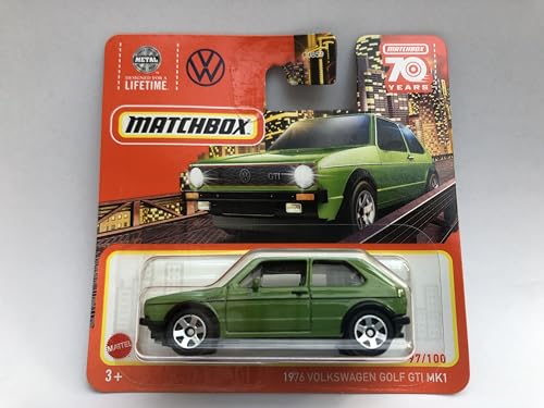 2023 Matchbox 1976 Volkswagen Golf GTi MK1 Green 97/100 (Short Card) HLC96 von Matchbox Metal