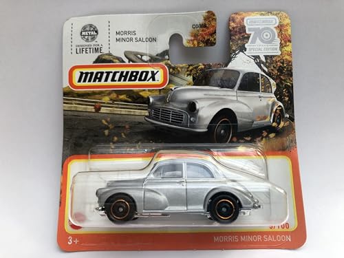 2023 Matchbox Morris Minor Limousine Silber 5/100 (kurze Karte) HLC51 von Matchbox Metal