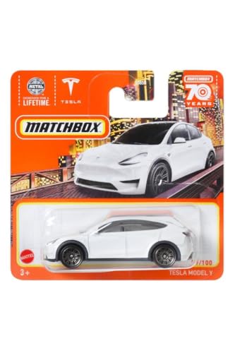 Matchbox Metal 2023 Matchbox Tesla Model Y White 89/100 (Short Card) HLC68 von Matchbox Metal