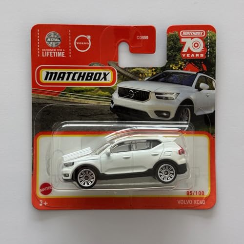 2023 Matchbox Volvo XC40 White 85/100 (Short Card) HLC55 von Matchbox Metal