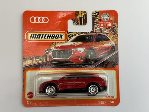 2024 Matchbox Audi E-Tron Red 5/100 (Short Card) HVN88 von Matchbox Metal