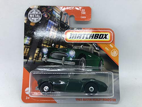 Matchbox Metal 55/100 1963 Austin Healey Green (kurze Karte) MBX City von Matchbox Metal