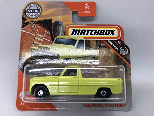 Matchbox Metal 90/100 1956 Powell Sport Pickup Gelb (kurze Karte) MBX Highway von Matchbox Metal