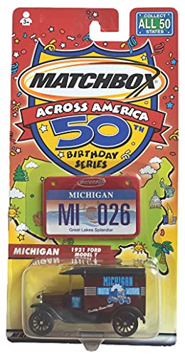 Matchbox 1921 Ford Model T, [Michigan] Across America 50th Birthday Series von Matchbox