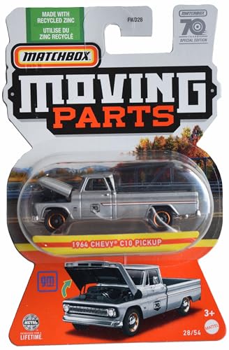 Matchbox 1964 Chevy C10 Pickup, bewegliche Teile 28/54 [Silber] von Matchbox