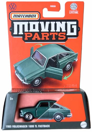 Matchbox 1965 Volkswagen 1600 TL Fastback, bewegliche Teile [Grün] von Matchbox