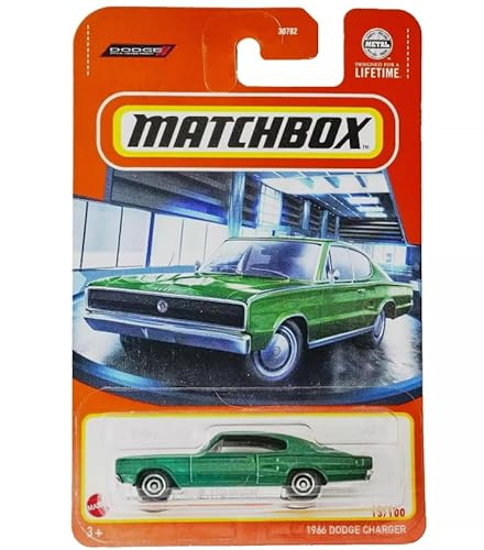 Matchbox 1966 Dodge Charger Green 1:64 Druckguss, 13/100 von Matchbox