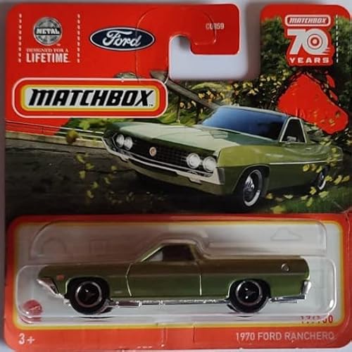 Matchbox 1970 Ford Ranchero 17/100 Serie 2023 Metalflake Green grün von Matchbox