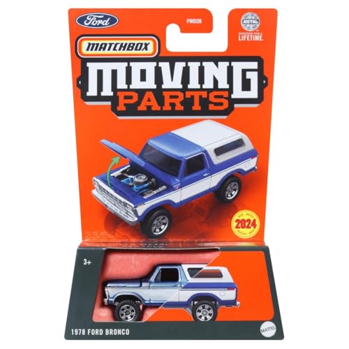 Matchbox 1978 Ford Bronco, Moving Parts [Blue/White], FWD28 von Matchbox