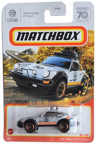 Matchbox 1985 Porsche 911 Rallye, Metallteile [Silber] 80/100 von Matchbox