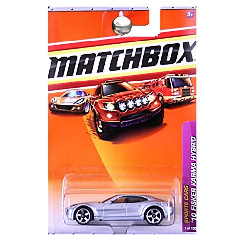 Matchbox 2010-1/100 Sports Cars '10 Fisker Karma Hybrid SILVER 1:64 Scale by Matchbox von Matchbox