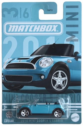 Matchbox 2010 Mini Cooper S Cabrio, Blaugrün 3/6 von Matchbox