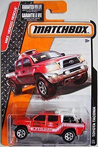 Matchbox 2015 Release Red Toyota Tacoma San Dieco Fire Rescue Lifeguard 59/120 by Matchbox von Matchbox