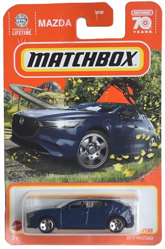 Matchbox Mazda3 2019, Blau, Maßstab 1:64, Kind, Auto, Toyauto, Kinder (unisex) von Matchbox