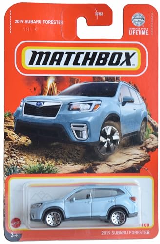 Matchbox 2019 Subaru Forester, Blau, Auto, Kinder (Jungen und Mädchen), Unisex, 1:62, 1 stück von Matchbox