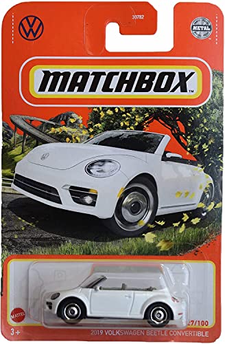 Matchbox 2019 Volkswagen Beetle Käfer Convertible, [White] 27/100, weiß, von Matchbox