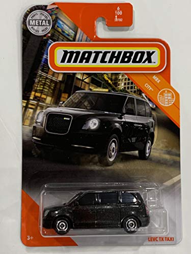 Matchbox 2020 MBX City #6/100, LEVC-TX Taxi (Schwarz) von Matchbox