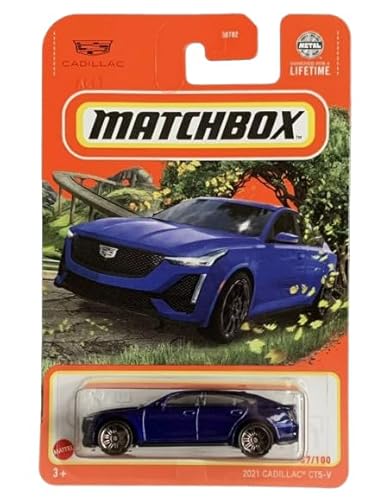 Matchbox 2021 Cadillac CT5-V Diecast Auto, Blau, 37/100 von Matchbox