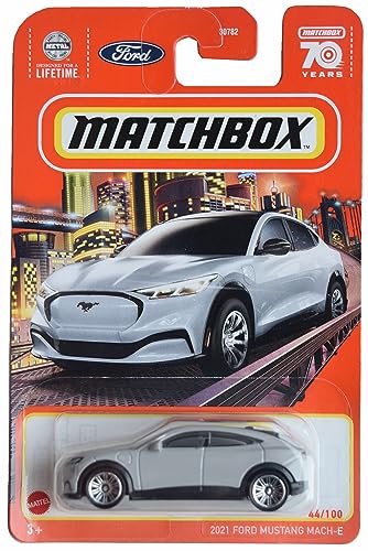 Matchbox Mustang Mach E 2021, Silber, Auto, Kinder (1-12 Jahre), Unisex, Tragbar, Kunststoff, 1 stück von Matchbox