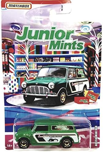 Matchbox 2024 Candy Cars Collection 1:64 (5/6 Junior Austin Mints Mini Van) von Matchbox