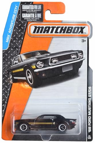 Matchbox '68 Ford Mustang GT/CS, Adventure City 15/120 [Schwarz] von Matchbox