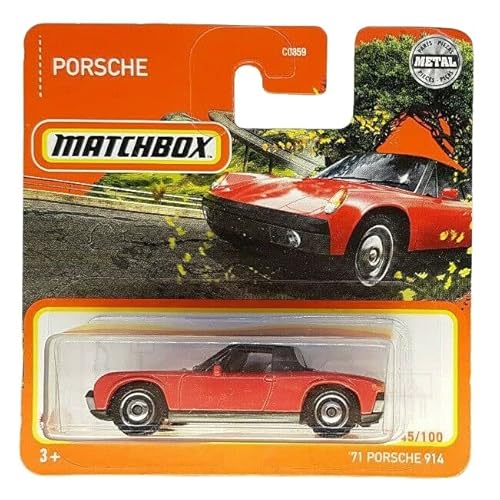 Matchbox - ´71 Porsche 914 - MBX 45/100 - GXM63 - Short Card - Superfast Lesney - rot - Mattel 2021 von Matchbox