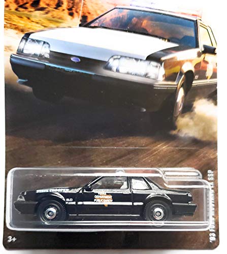 Matchbox '93 Ford Mustang LX SSP Polizei Auto, Schwarz, Maßstab 1:64, Kleinkind, unisex-Kinder Matchbox '93 Ford Mustang LX SSP Polizei Auto, Schwarz, Maßstab 1:64, Kleinkind, unisex-Kinder von Matchbox