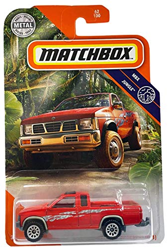 Matchbox '95 Nissan Hardbody (D21) MBX Jungle 62/100, rot von Matchbox