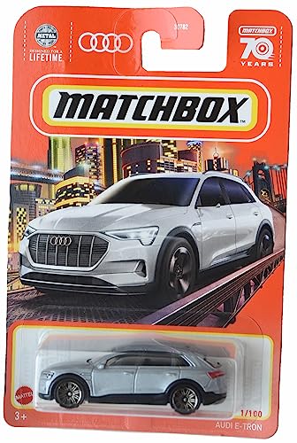 Matchbox Audi E Tron, Silber 70 Jahre 1/100 von Matchbox