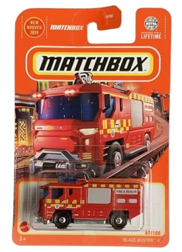 Matchbox Blaze Bluster II Red 47/100 Spielzeugauto von Matchbox