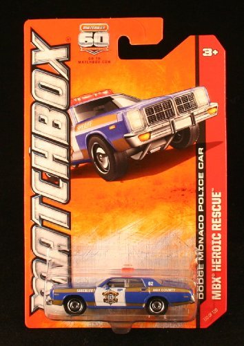 Matchbox Dodge Monaco Police CAR * MBX Heroic Rescue * 60th Anniversary 2013 Basic Die-Cast Vehicle (#110 of 120) by von Matchbox