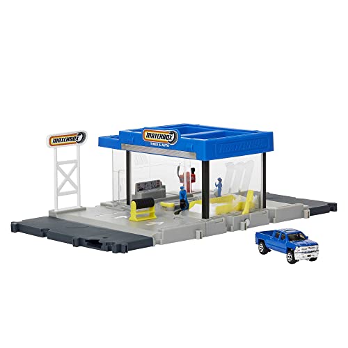 Matchbox HDL34 - Autoshop Spielset, Spielzeug Geschenk für Kinder ab 3 Jahren von Matchbox