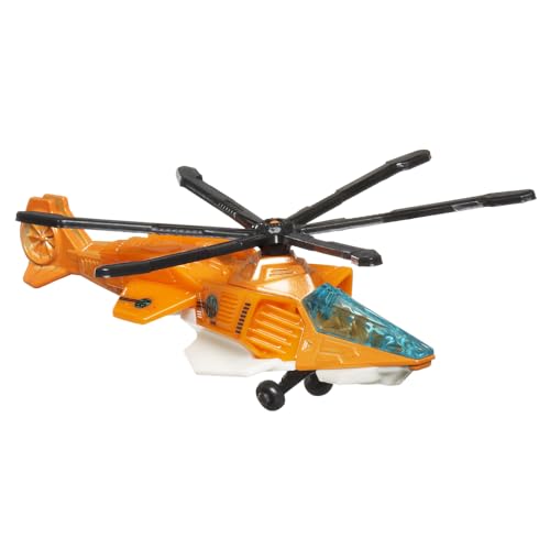 Matchbox HVM53 Luftgreifer aus Druckguss-Metall, Motiv: Sky Busters, Orange, Schwarz, Weiß und Schwarz, inklusive Spielmatte von Matchbox