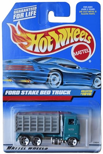 Matchbox Hot Wheels Ford Stake Bed Truck, Grün/Grau #1010 von Matchbox