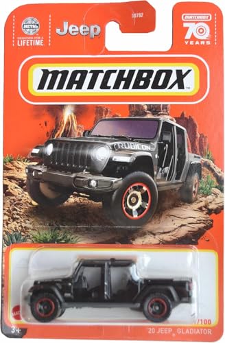 Matchbox Jeep Gladiator '20 Auto Offroad Spielzeugfahrzeug für Kinder (Jungen und Mädchen) von Matchbox