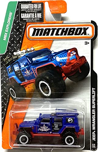 Matchbox Jeeps Wrangler Superlift, Explorers 119/125 [Blau] von Matchbox