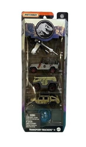 Matchbox Jurassic World Transport Trackers II 5er Pack von Matchbox