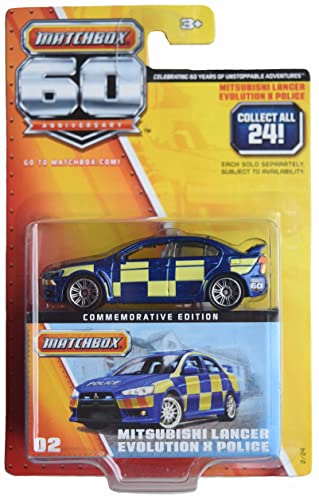 Matchbox Mitsubishi Lancer Evolution x Police 60 Jahre Jubiläum 2/24 von Matchbox