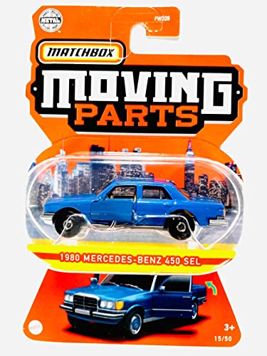 Matchbox Moving Parts 1980 Benz 450 Sel 15/50 (blau) von Matchbox